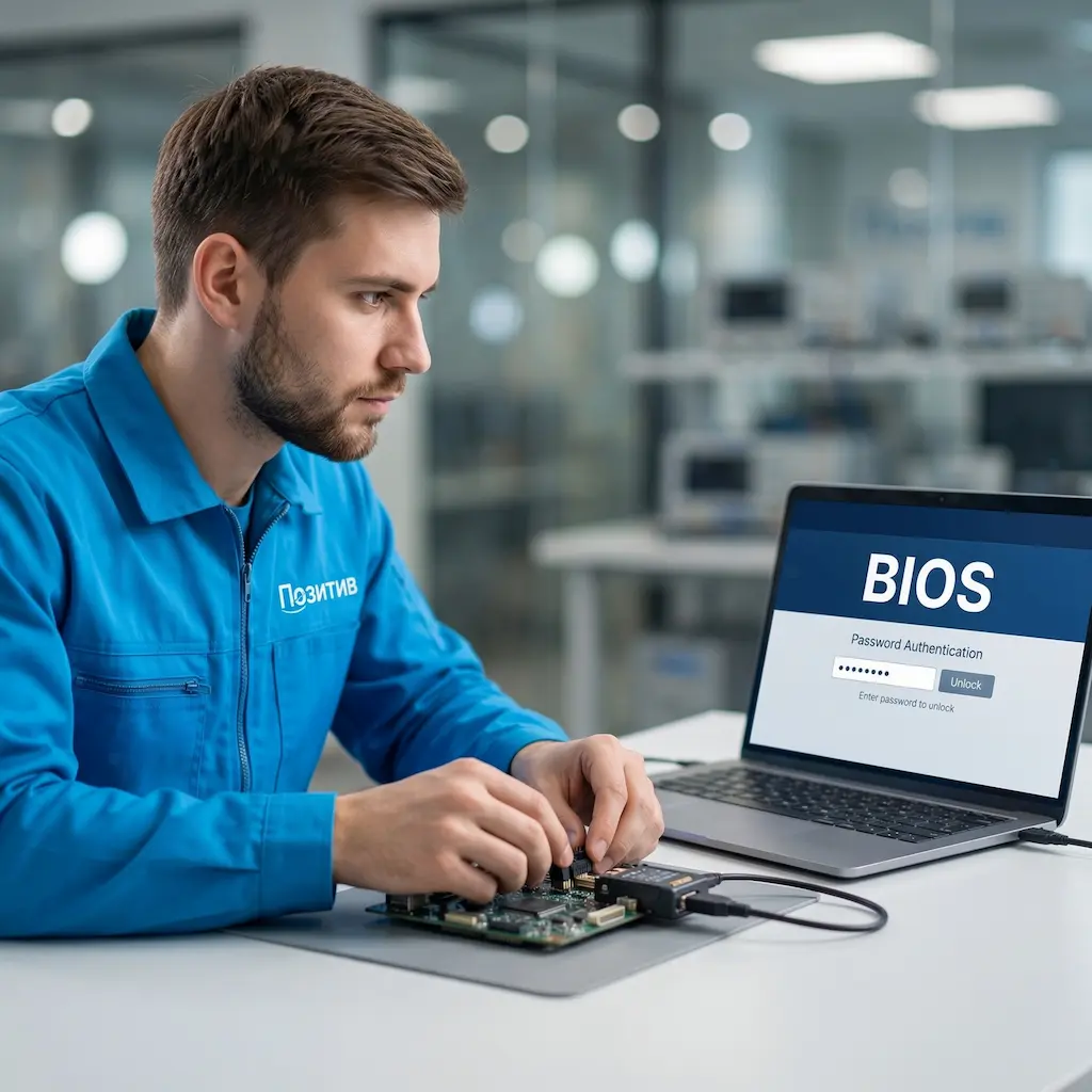 Снятие пароля BIOS ноутбука в Краснообске