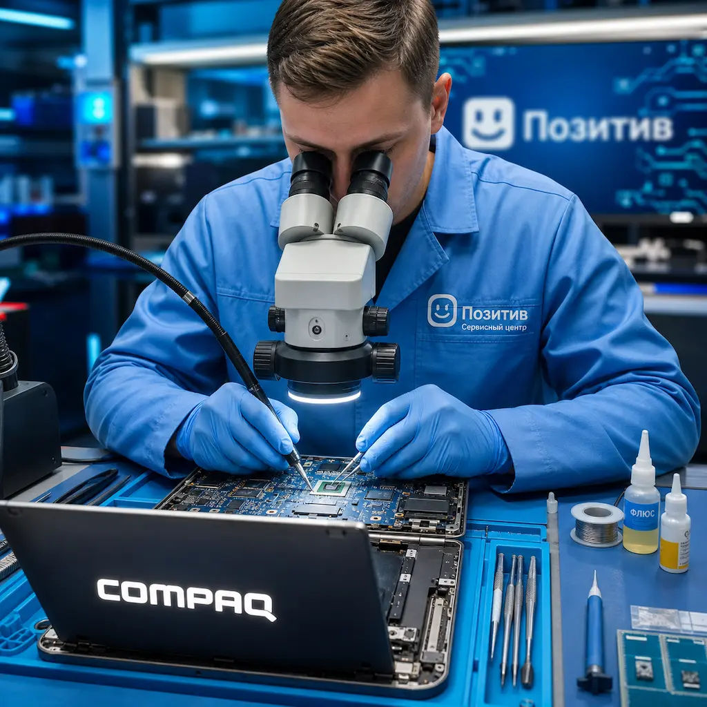 Замена видеокарты ноутбука Compaq в Краснообске