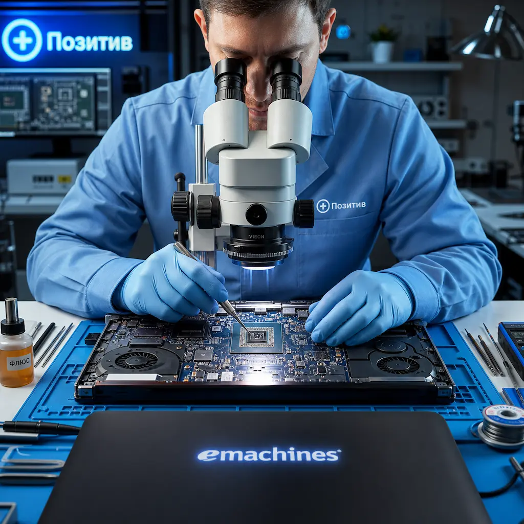 Замена видеокарты ноутбука Emachines в Краснообске