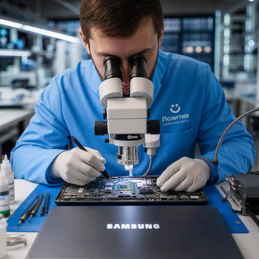 Замена видеокарты ноутбука Samsung в Краснообске