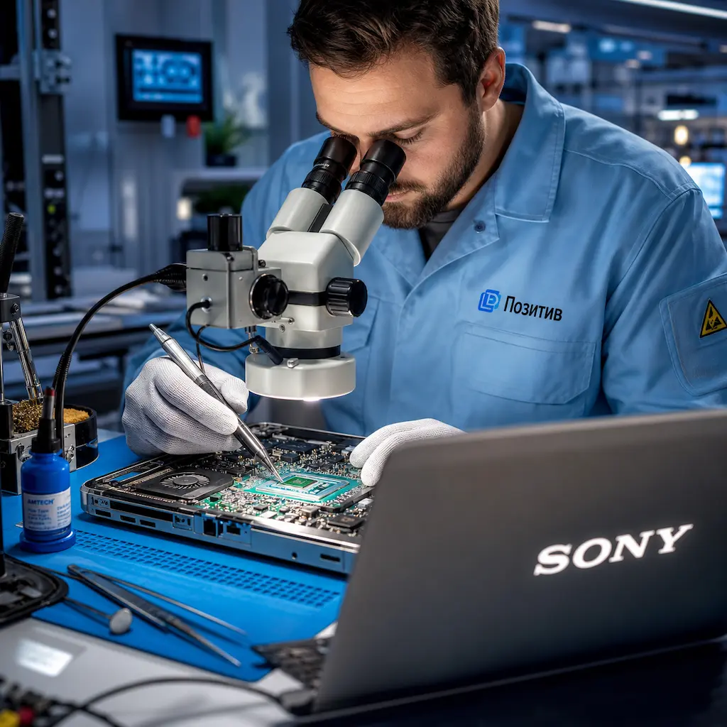 Замена видеокарты ноутбука Sony в Краснообске