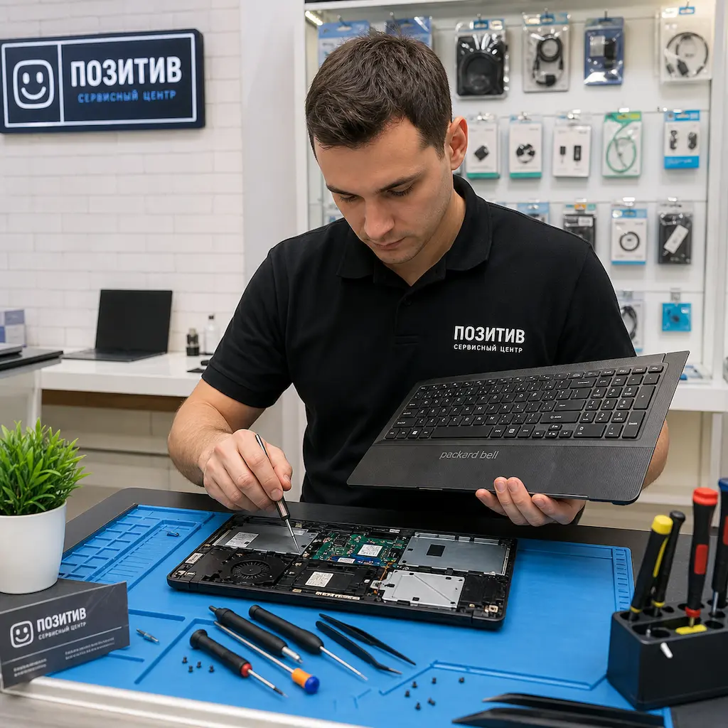 заменить клавиатуру на ноутбуке Packard Bell в Краснообске