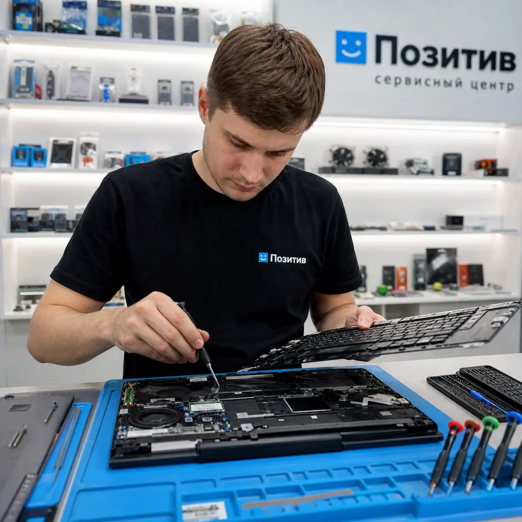 заменить клавиатуру на ноутбуке Samsung в Краснообске