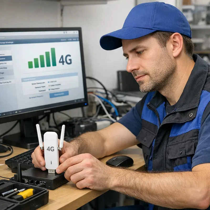 Настройка LTE модема в Краснообске