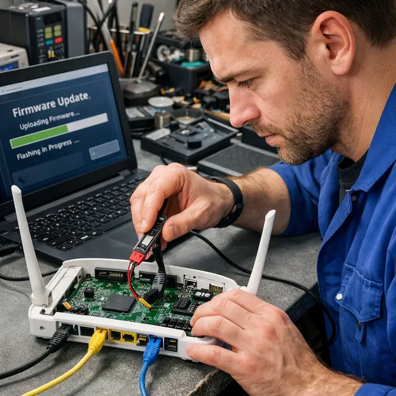 Обновление прошивки роутера в Краснообске