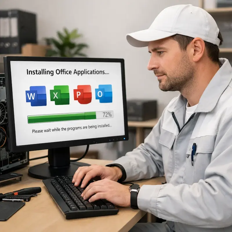 установка офисных программ на компьютер в Краснообске
