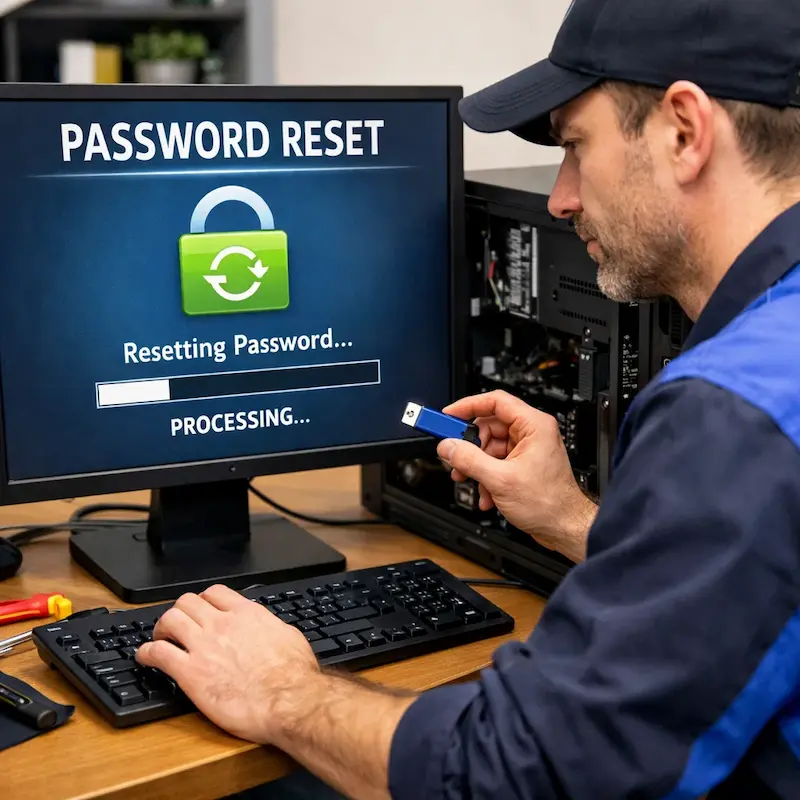 Удаление пароля на компьютере в Краснообске