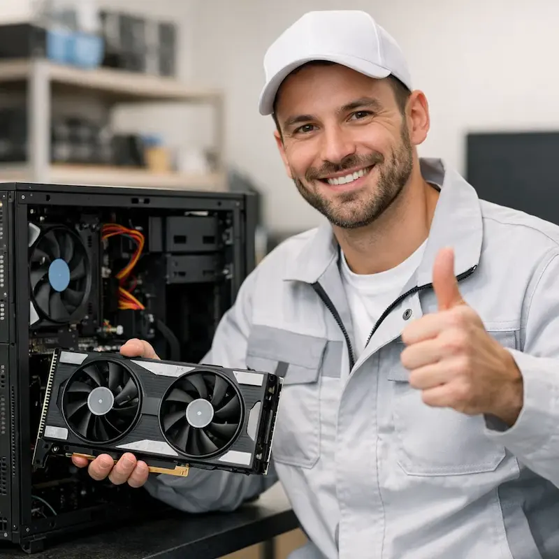 установка видеокарты на ПК в Краснообске