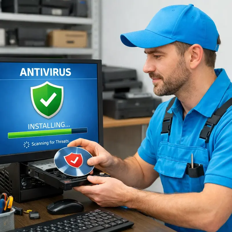 Установка антивируса в Краснообске на дому