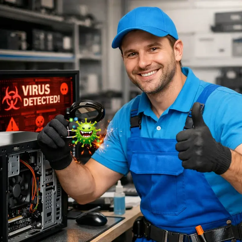 Удаление вирусов с компьютера в Краснообске